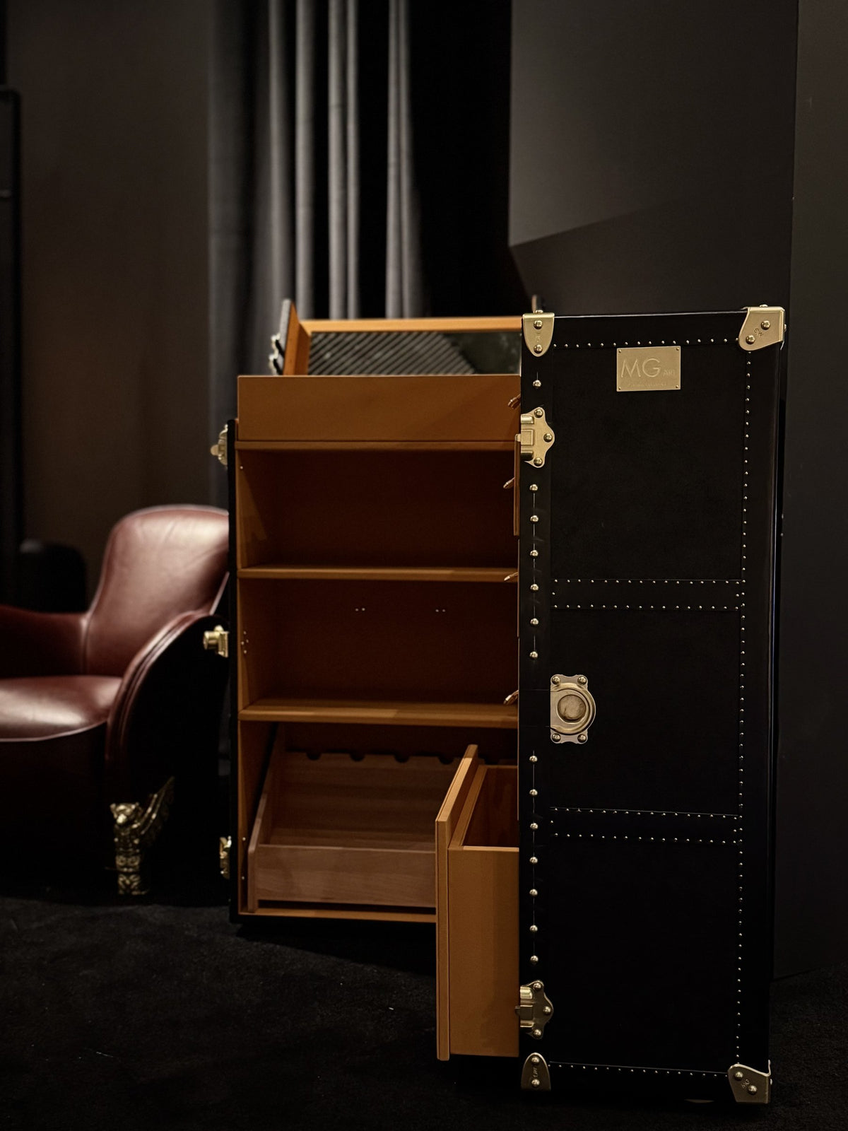 MG Obsidian Wardrobe Trunk by Gordon Gu, MG Art collection at Cocolea