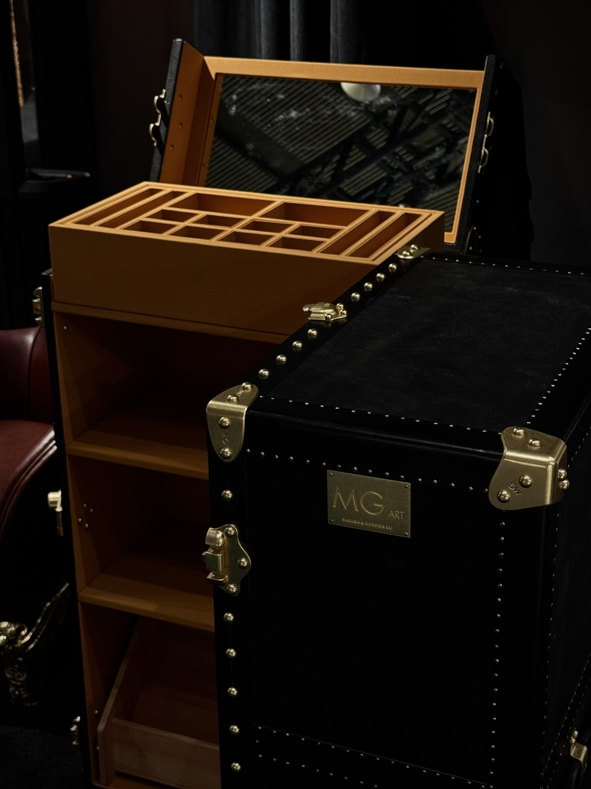 MG Obsidian Wardrobe Trunk by Gordon Gu, MG Art collection at Cocolea