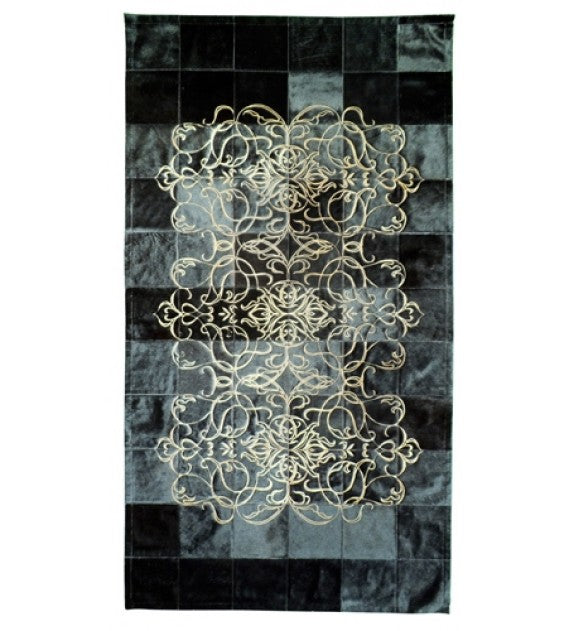 Filigrano Rug - Black/Gold, Cocolea, , ,