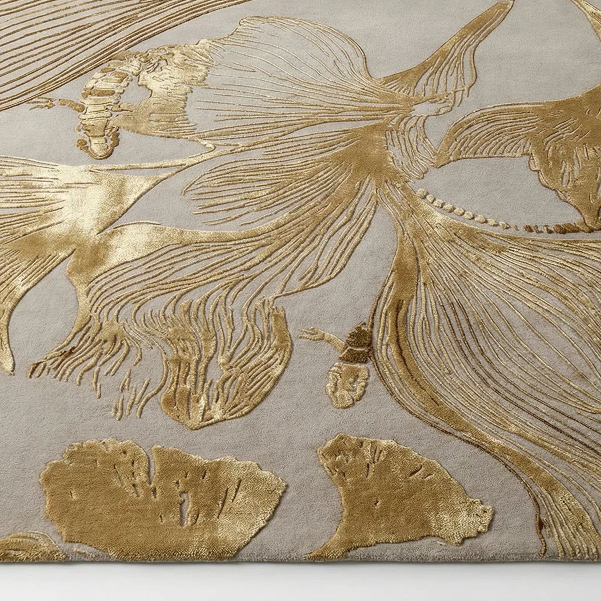Flora Golden Rug by KOKET – view 5