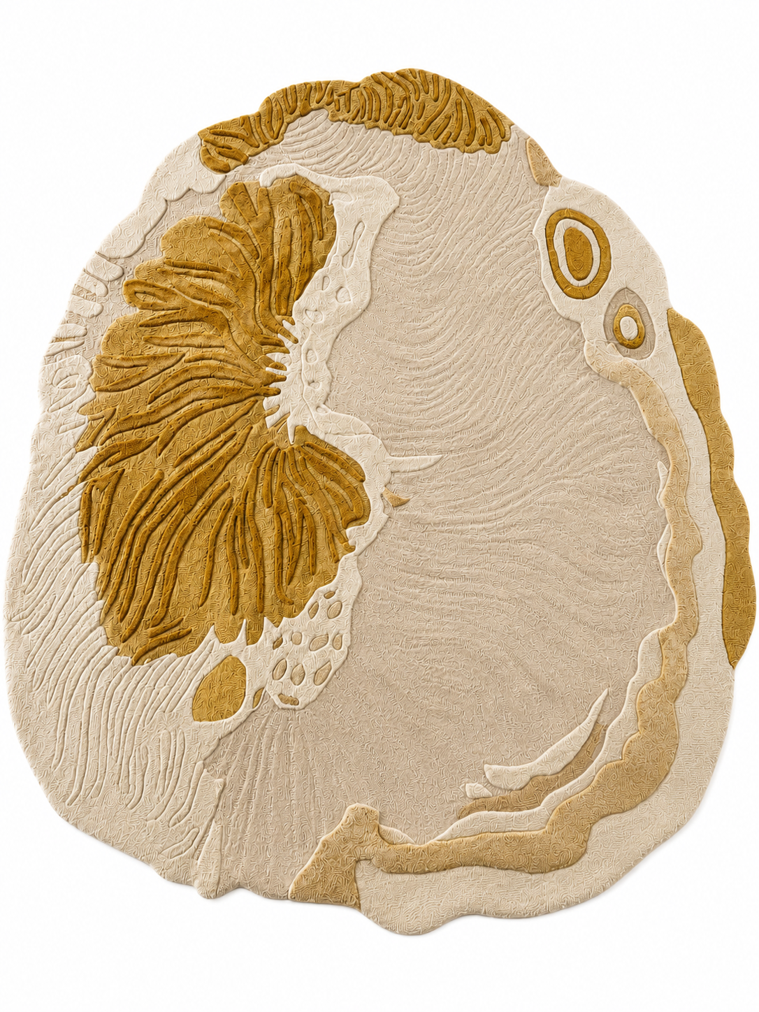 Botanical Terrain Sculptural Wool Rug