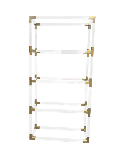 Ainsley Lucite Acrylic Open Bookcase - CUSTOMISE, Cocolea, , ,