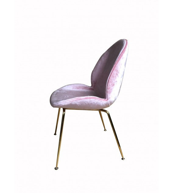 Plush Velvet Upholstered Beetle Chair, Cocolea, , ,