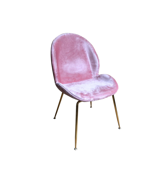 Plush Velvet Upholstered Beetle Chair, Cocolea, , ,