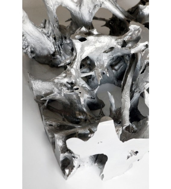 Silver Teak Root Square Coffee Table, Cocolea, , ,