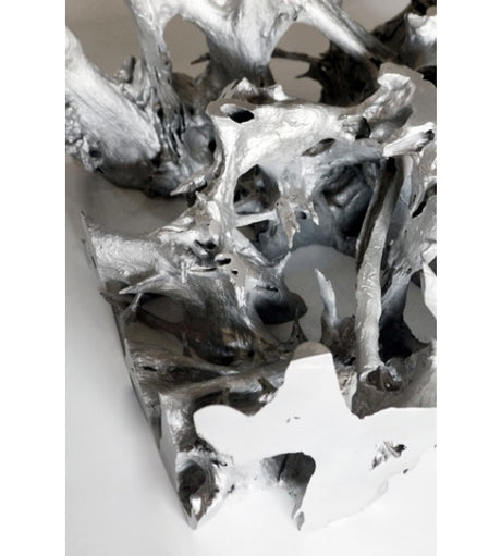 Silver Teak Root Square Coffee Table, Cocolea, , ,