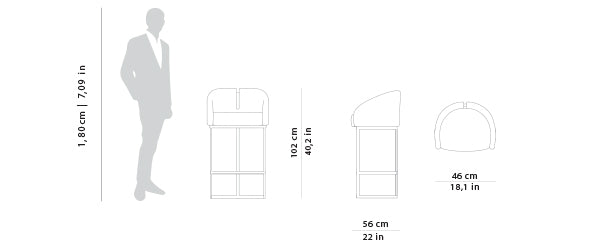 Isadora Bar Chair, Cocolea, , ,