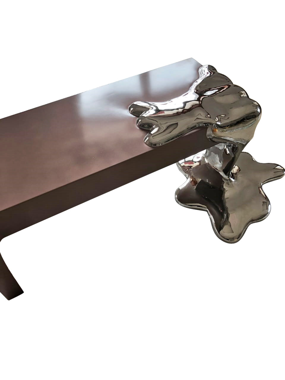 Liquid Series Matt Copper & Chrome Coffee Table, Cocolea, , ,