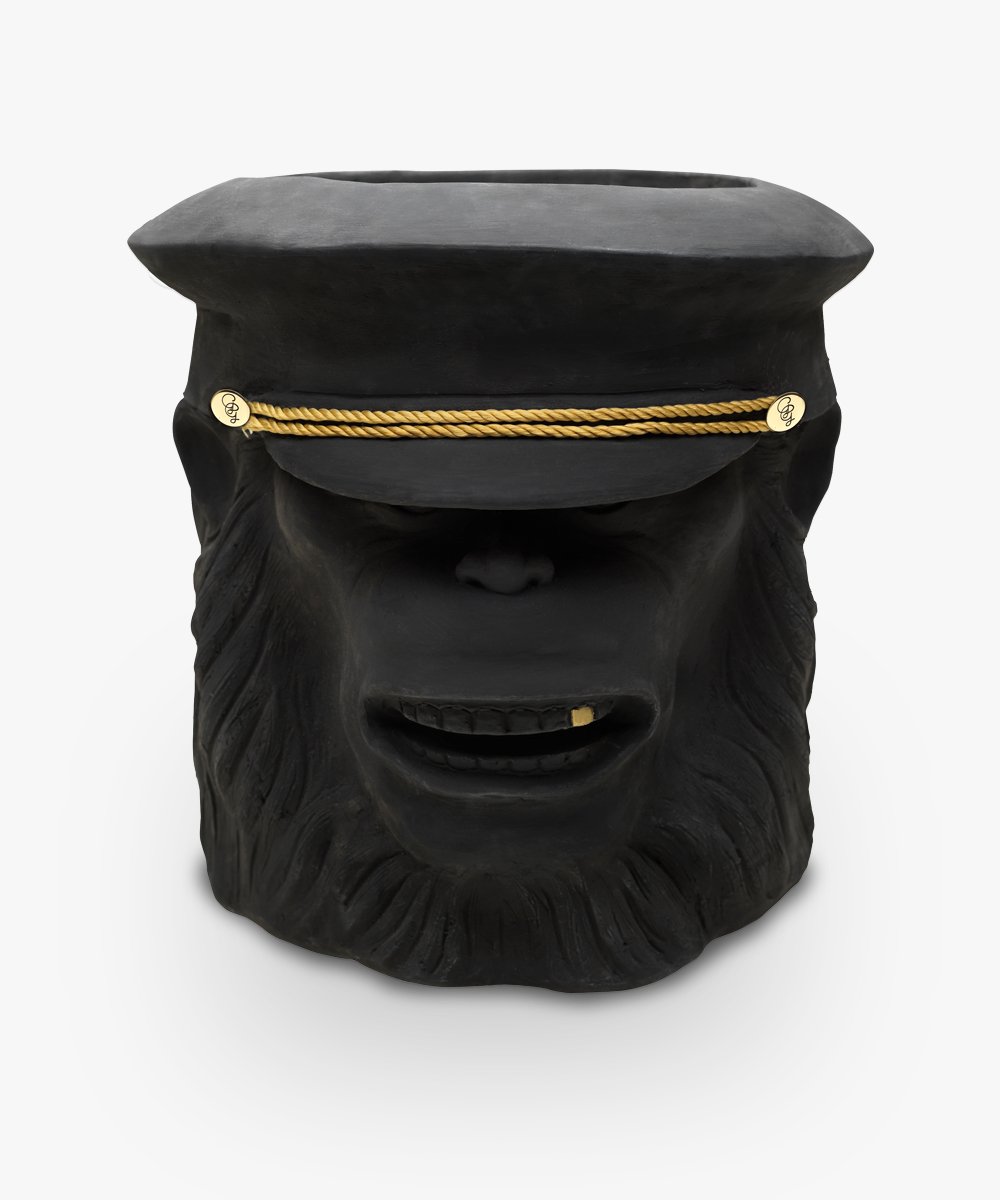 Monkey Face Pot Black Big, Cocolea, , ,