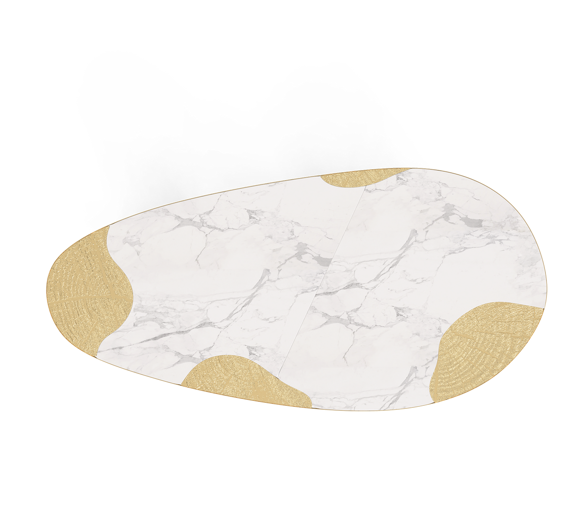 Ophelia Carrara Marble and Gold Dining Table by Boca do Lobo – view 6