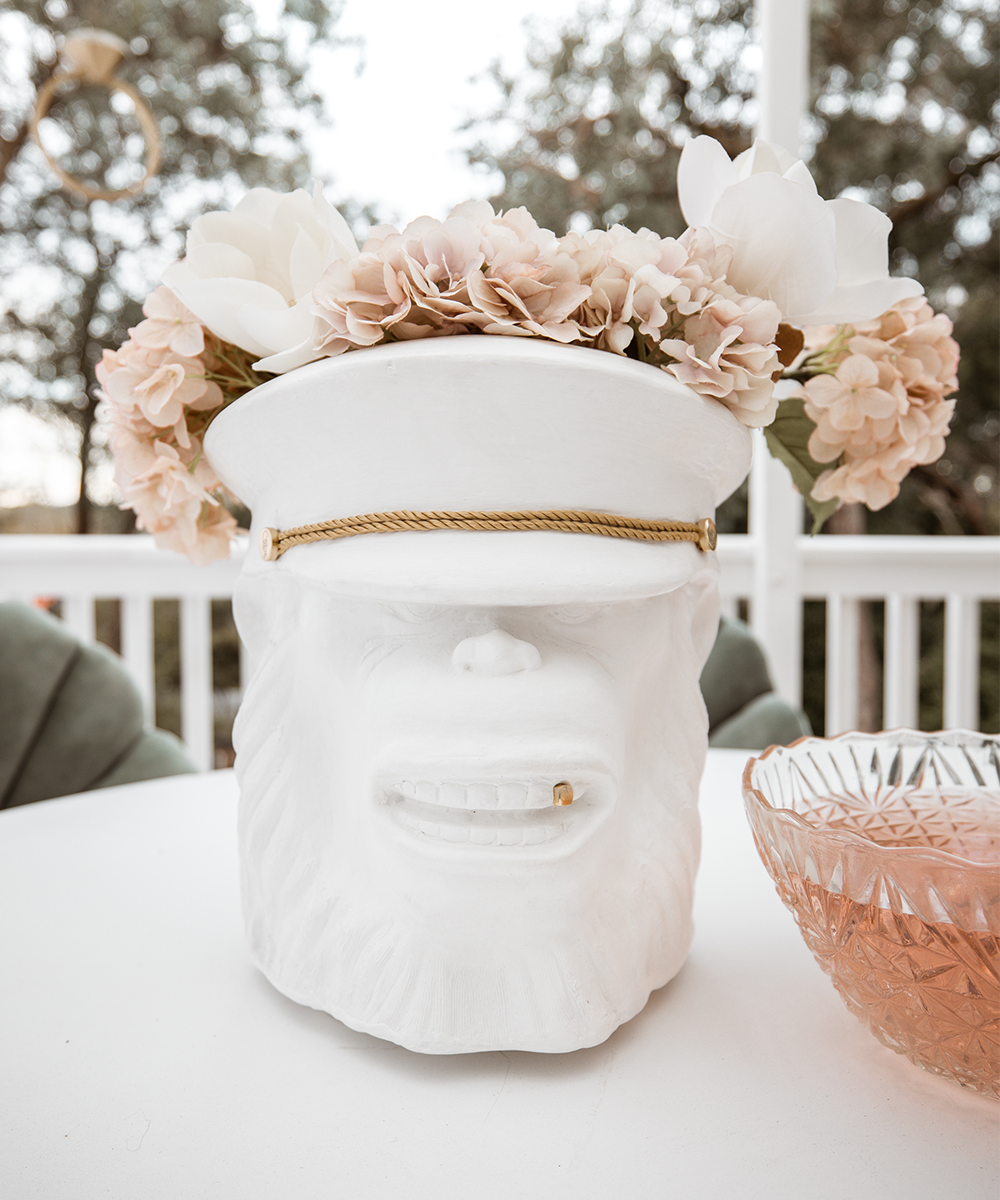 Monkey Face Pot White Big, Cocolea, , ,