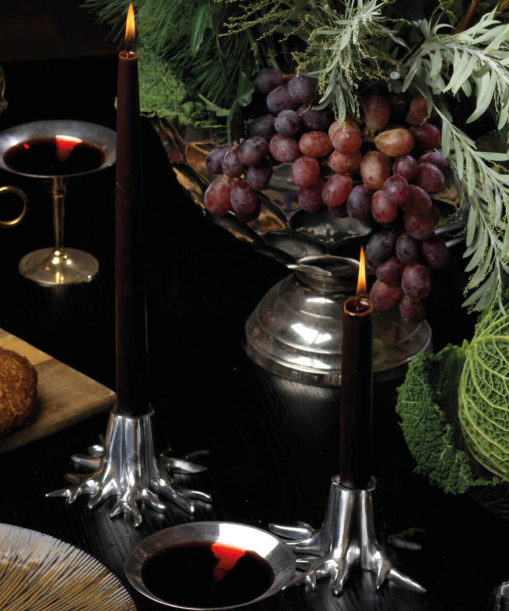 Candle Holder "Mini Root"- Silver, Cocolea, , ,