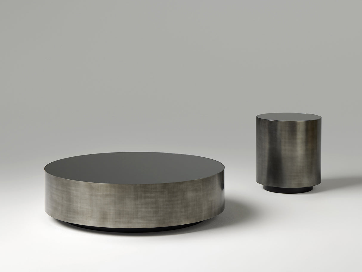 Seven Round Coffee Table - Pewter Steel, Cocolea, , ,