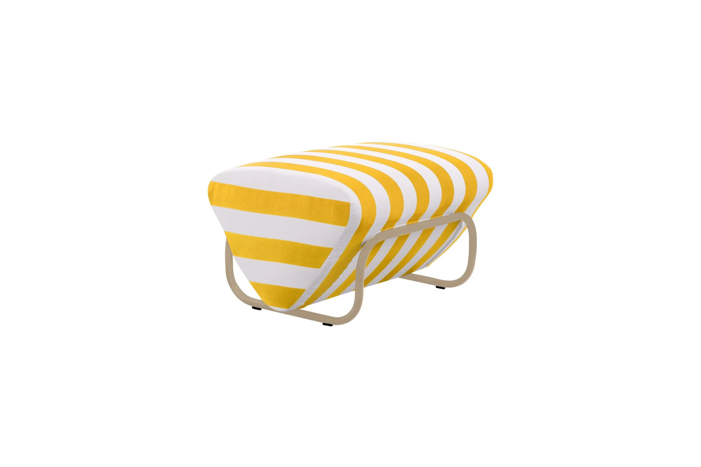 Outdoor Trend Foot Stool Mallacoota, Cocolea, Powder Coat - Stone Beige - Matt, Sunshine,