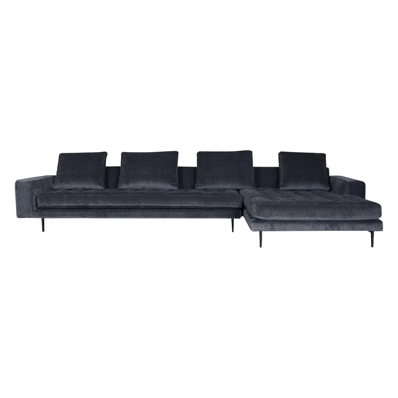 Campo L Shape Sofa, Cocolea, Double Tweed Charcoal-Jamie 06, ,