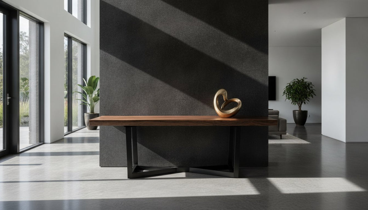 The Definitive Guide to the Luxury Industrial Console Table: Curating Enduring Presence