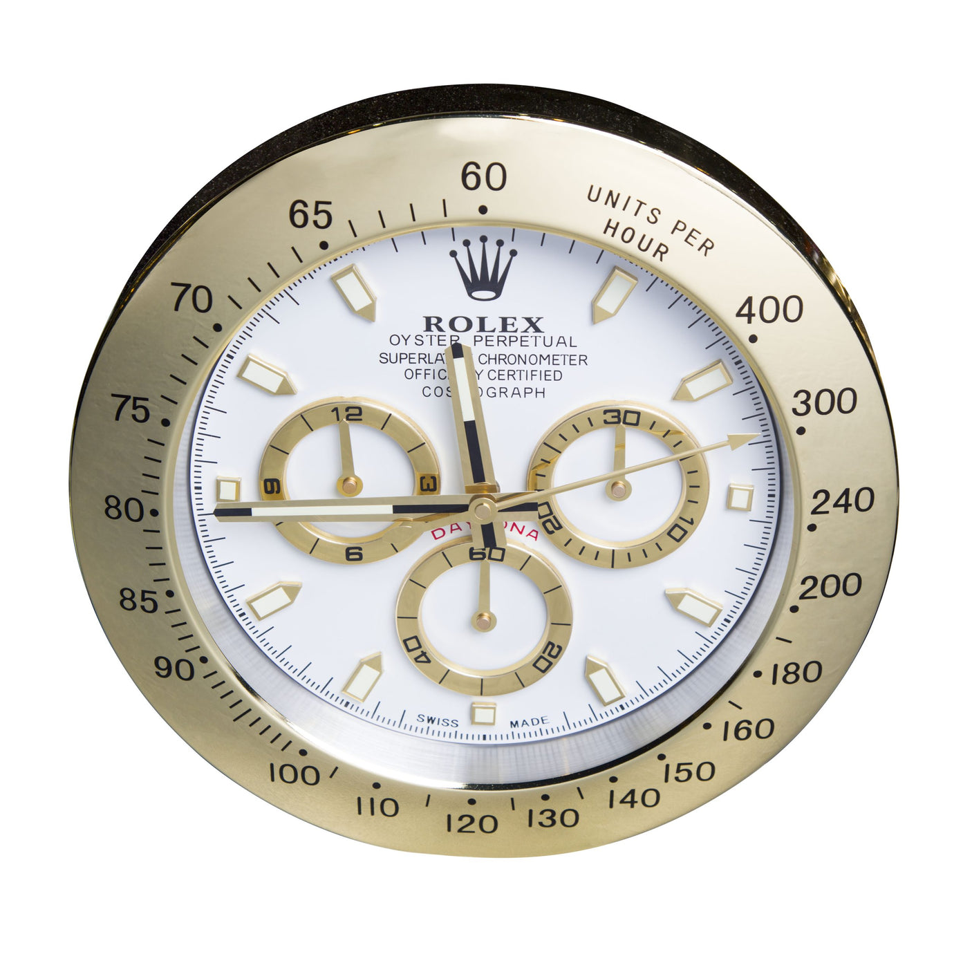 Rolex Oyster Chrono Gold & White Wall Clock, Cocolea, , ,