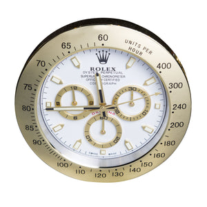 Rolex Oyster Chrono Gold & White Wall Clock, Cocolea, , ,
