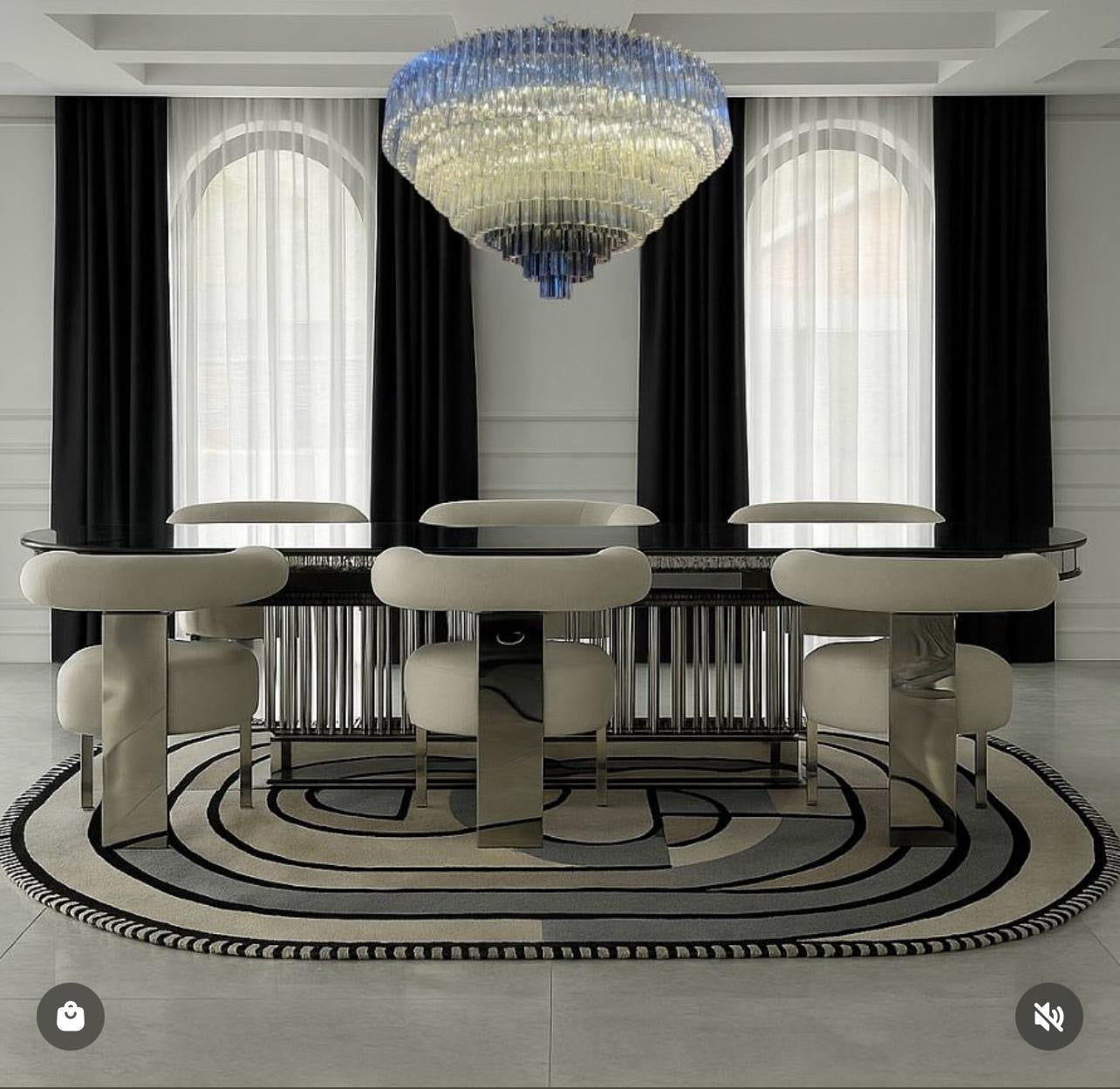 Cascada Ombré Genuine Murano Chandelier, Cocolea, , ,