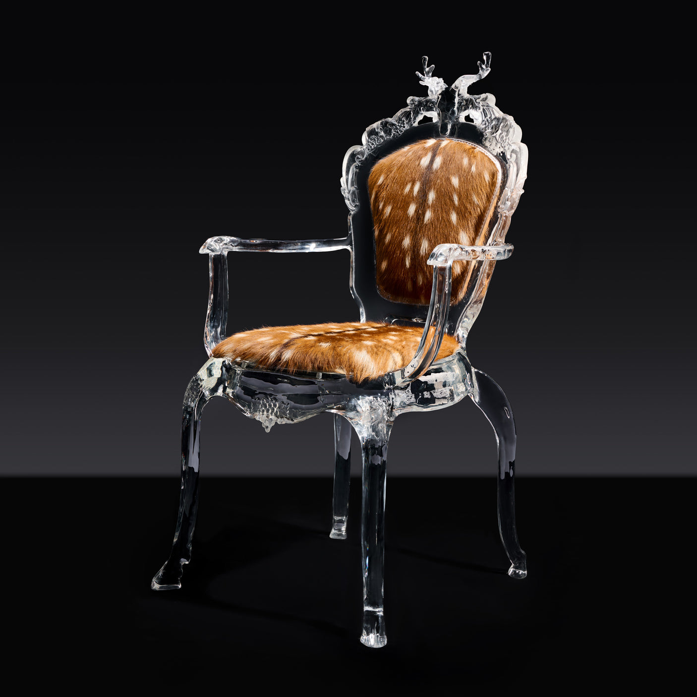 Deer Sculpture Art Chair - brown, Cocolea, , ,
