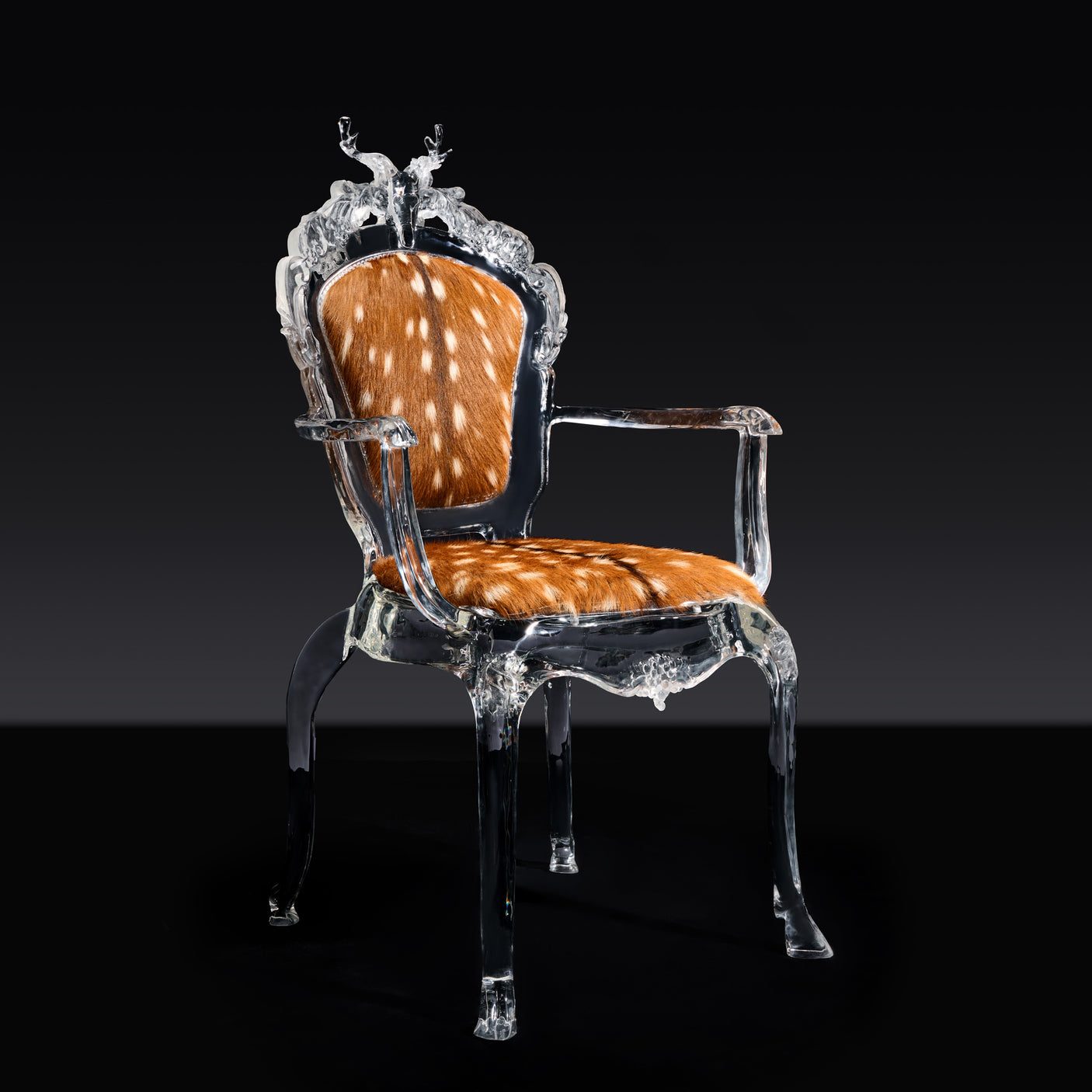 Deer Sculpture Art Chair - brown, Cocolea, , ,