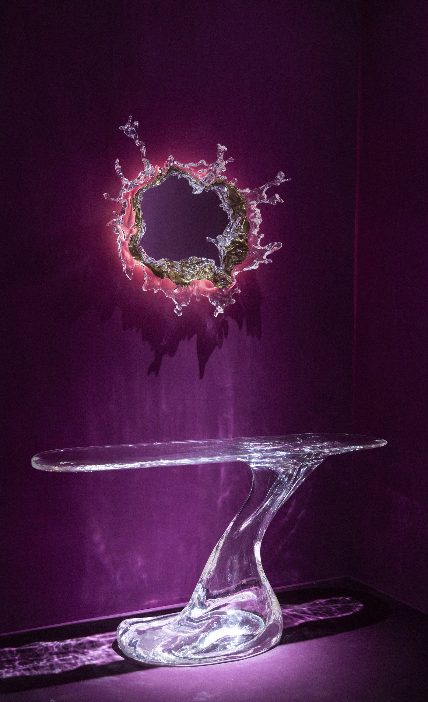 Celestial Water Mirror (GOLD WITH LED), Cocolea, , ,