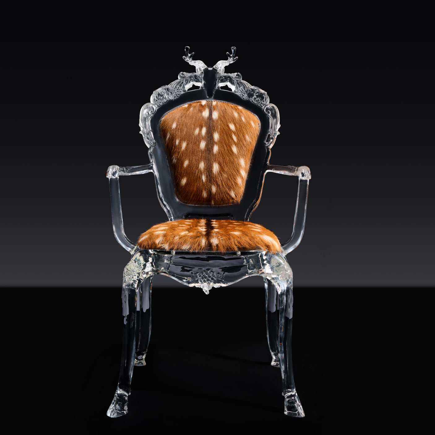 Deer Sculpture Art Chair - brown, Cocolea, , ,