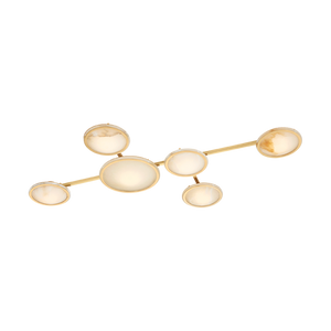 Goshenite Wall Sconce by Corbett Lighting in Vintage Brass