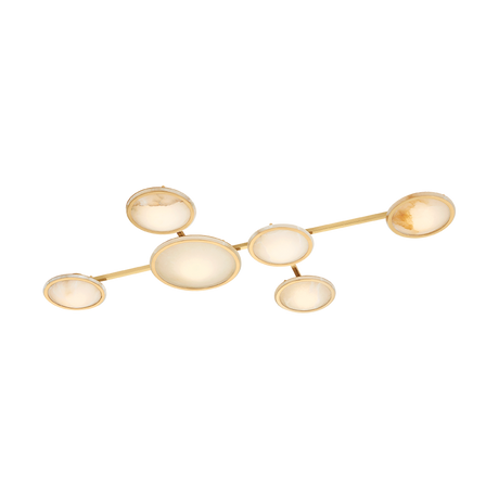 Goshenite Wall Sconce by Corbett Lighting in Vintage Brass