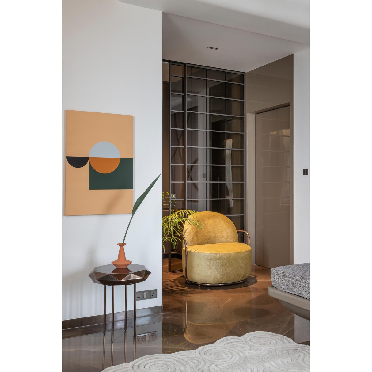 Orion Lounge Chair Gold Rose, Cocolea, , ,