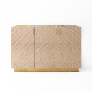 Nesso Sideboard Beige by Matteo Cibic, Scarlet Splendor, Cocolea