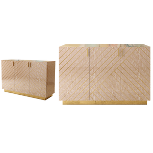 Nesso Sideboard Beige by Matteo Cibic, Scarlet Splendor, Cocolea