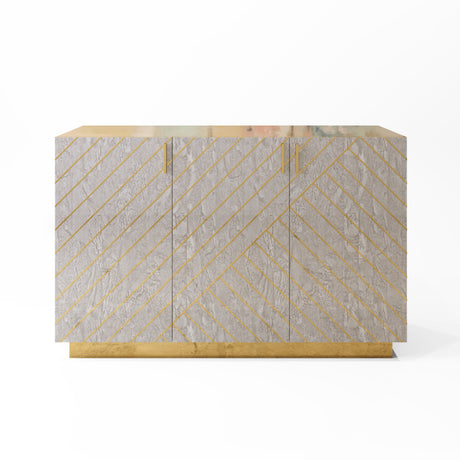 Nesso Sideboard Grey by Matteo Cibic, Scarlet Splendor, Cocolea