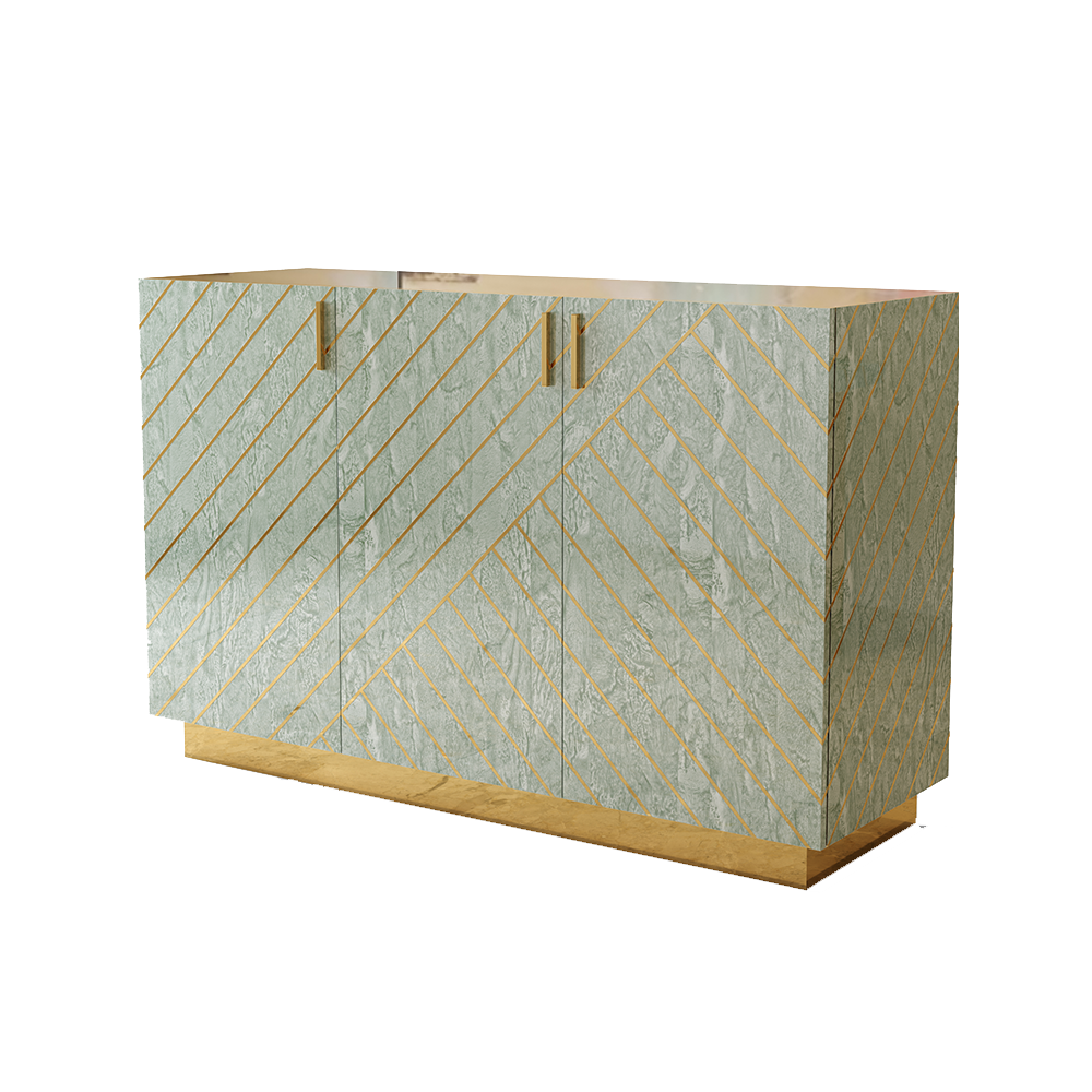 Nesso Sideboard Mint by Matteo Cibic, Scarlet Splendor, Cocolea
