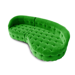 Serenity Ottoman Green Velvet by Nika Zupanc, Scarlet Splendor, Cocolea