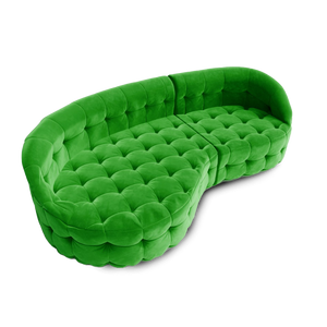 Serenity Ottoman Green Velvet by Nika Zupanc, Scarlet Splendor, Cocolea