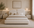 Aspen Cream Boucle Bed, Cocolea, , ,