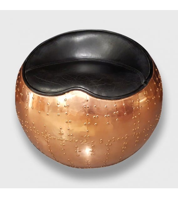 Belle X-1 Copper Aviator Spitfire Small Cocoon Stool, Cocolea, , ,