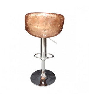 The Baron X2 Copper and Black Leather Bar Stool, Cocolea, , ,