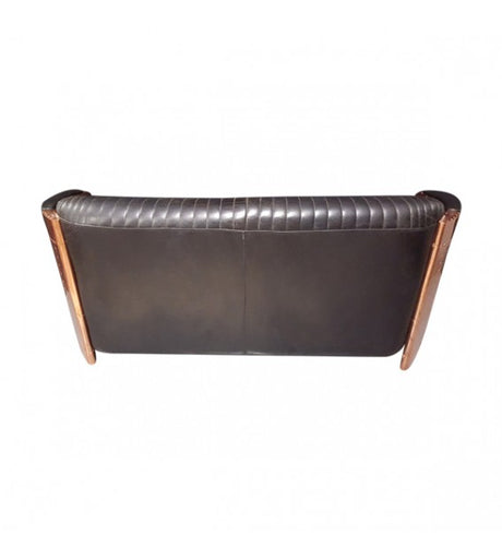 Falcon 7X Copper and Black Leather Lounge, Cocolea, , ,