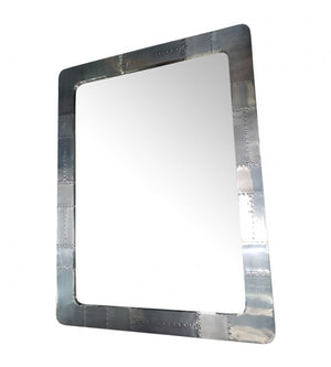 Large Rectangle Wall/Floor Aluminium Aviator Spitfire Mirror (*also available in copper and polished brass), Cocolea, , ,