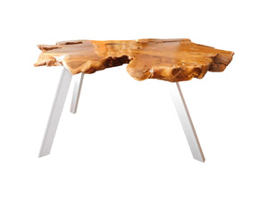 Copa Live Edge Dining Table – Natural Wood | 4 Seater, Cocolea, , ,