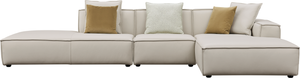 Amalfi Cream Leather Modular Sofa, Cocolea, , ,