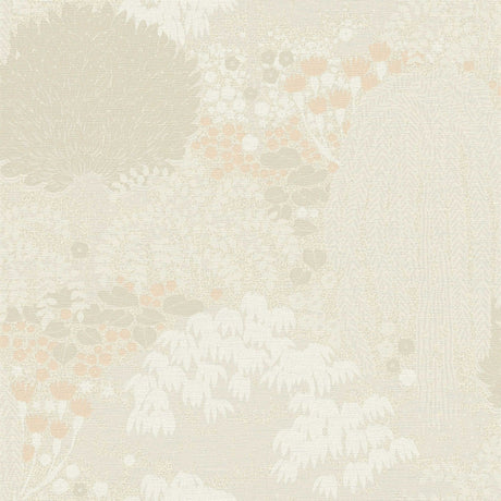 Weeping Tree wallpaper in Cream by Natty & Polly, full pattern view