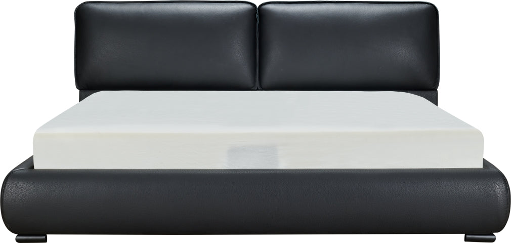 Tribeca Black Leather Bed, Cocolea, , ,