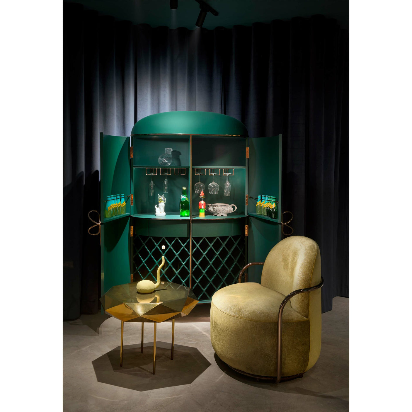 Orion Lounge Chair Gold Rose, Cocolea, , ,