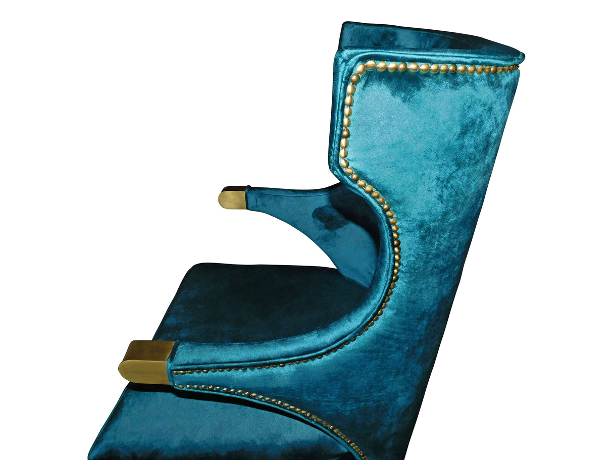 SIKA Armchair – Teal Commercial & Brushed Bras, Cocolea, , ,