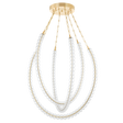 Celeste Chandelier by Corbett Lighting in Vintage Brass