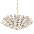 Aimi Chandelier by Corbett Lighting in Vintage Gold Leaf