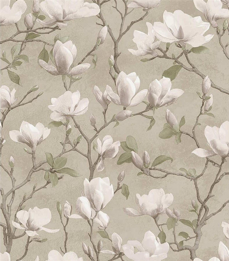 Petalina Wallpaper, Cocolea Natty & Polly, Beige / Pink, Per roll (53 cm × 10 m),